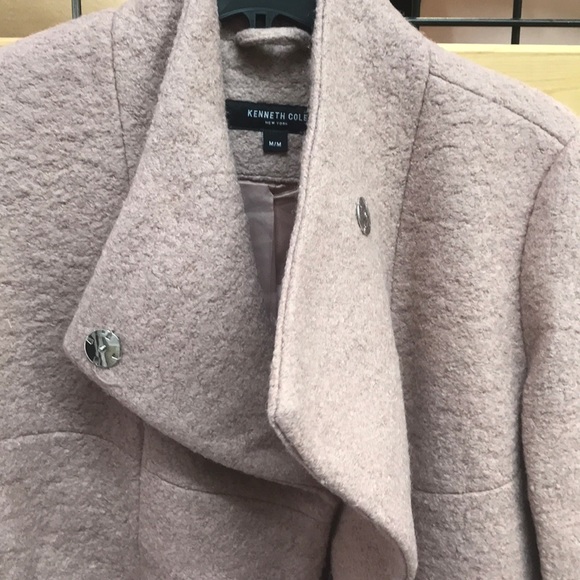 NWT,Kenneth Cole Wool Blend Bouclé Coat,blush - Picture 7 of 16